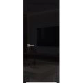 Modern Wood Interior Door with Hardware | Planum 0010 Oak | Single Panel Frame Trims | Bathroom Bedroom Sturdy Doors Gloss Black