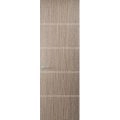Hidden Door | Planum 0020 White Silk Concealed Metal Frame 24" x 84" Right-hand Outswing Grey Oak