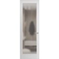 Hidden Door | Planum 2102 White Silk Concealed Metal Frame 18" x 80" Left-hand Inswing White Silk