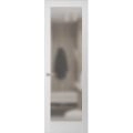Hidden Door | Planum 2102 Chocolate Ash Concealed Metal Frame 24" x 80" Right-hand Outswing White Silk