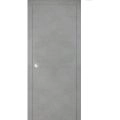 Sliding French Pocket Door with | Planum 0010 Primed | Kit Trims Rail Hardware | Solid Wood Interior Bedroom Sturdy Doors Concrete