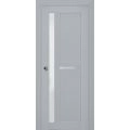 Sliding French Pocket Door | Veregio 7288 Antracite with Frosted Glass | Kit Trims Rail Hardware | Solid Wood Interior Bedroom Sturdy Doors Matte Grey