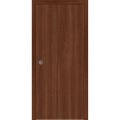 Sliding Pocket Door 30 x 84 inches | BASIC 3001 Caramel Oak | Kit Rail Hardware | Solid Wood Interior Bedroom Modern Doors Walnut Franko
