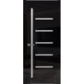 Interior Door 18 x 80 inches | Quadro 4088 Gloss White | Single Regular Panel Frame Handle | Bathroom Bedroom Doors Gloss Black