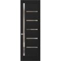 Hidden Door | Quadro 4088 Matte Black Concealed Metal Frame 18" x 80" Right-hand Inswing Black Matte