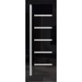 Slab Door Panel 24 x 80 inches | Quadro 4088 Gloss Black | Bathroom Bedroom Doors Gloss Black