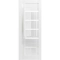 Slab Door Panel 24 x 80 inches | Quadro 4088 Gloss Black | Bathroom Bedroom Doors Gloss White