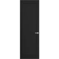 Hidden Door | Quadro 4111 Matte Black Concealed Metal Frame 18" x 80" Left-hand Inswing Black Matte
