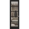 Hidden Door | Quadro 4522 Matte Black Concealed Metal Frame 28" x 84" Left-hand Outswing Black Matte