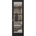 Hidden Door | Quadro 4522 White Silk Concealed Metal Frame 18" x 80" Right-hand Inswing Black Matte