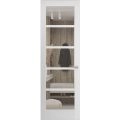 Hidden Door | Quadro 4522 Matte Black Concealed Metal Frame 42" x 84" Left-hand Outswing White Silk