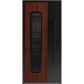 Front Exterior Aluminum Door / Ronex 0511 Bronze Oak / Prehung Entry Steel Metal Modern Painted W36"xH80" Right-hand Inswing Bronze Oak