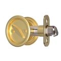 Round Sliding Pocket Lock Finger Pull - Gold Gold