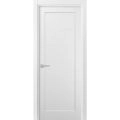 Pantry Kitchen Door with Hardware | Quadro 4115 White Silk | Single Panel Frame Trims | Bathroom Bedroom Sturdy Doors  White