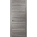 Modern Wood Interior Door with Hardware | Planum 0020 Chocolate Ash | Single Panel Frame Trims | Bathroom Bedroom Sturdy Doors Ginger Ash