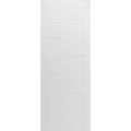 Slab Door Panel 18 x 80 inches / Mela 0755 Painted White / Modern Finished Doors / Pocket Closet Sliding Barn Painted White