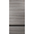 Slab Barn Door Panel | Planum 0012 Ginger Ash and Aluminum Strips | Sturdy Finished Doors | Pocket Closet Sliding-30" x 80" Ginger Ash