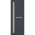 Slab Barn Door Panel Frosted Glass | Veregio 7288 Light Grey Oak | Sturdy Finished Doors | Pocket Closet Sliding-42" x 96" Antracite