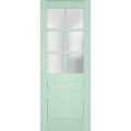 Slab Barn Door Panel | Veregio 7339 White Silk with Frosted Glass | Sturdy Finished Doors | Pocket Closet Sliding Oliva