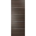 Slab Barn Door Panel | Planum 0020 Ginger Ash | Sturdy Finished Flush Modern Doors | Pocket Closet Sliding Chocolate Ash
