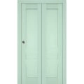 Sliding Closet Bi-fold Doors | Veregio 7411 Antracite | Sturdy Tracks Moldings Trims Hardware Set | Wood Solid Bedroom Wardrobe Doors  Oliva