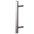 Black Handle for exterior door, Set of 2; length 55 1/8" (1400mm) Brushed Nickel