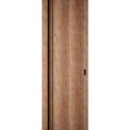 Hidden Barn | Planum 0011 Oak | Sturdy Finished Flush Modern Doors | Magic Concealed Sliding Set 28" x 96" Walnut