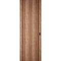 Hidden Barn | Planum 0017 Natural Veneer | Sturdy Finished Flush Modern Doors | Magic Concealed Sliding Set 28" x 96" Walnut