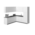 Kitchen Urban Collection Black & Gray Color Base Size 8x8Ft Wide White Gloss