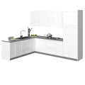 Kitchen Harmony Collection White Gloss Color Base Size 8x10Ft Wide White Matte