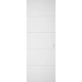 Hidden Barn | Planum 0020 Ginger Ash | Sturdy Finished Flush Modern Doors | Magic Concealed Sliding Set 30" x 80" White