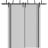 Barn Bypass Doors with 6.6ft Hardware | Planum 0011 Walnut and Aluminum Strips | Sturdy Heavy Duty Rails Kit Steel Set | Double Sliding Door Matte Grey
