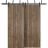 Sliding Closet Barn Bypass Doors | Planum 0010 Ginger Ash | Sturdy Top Mount 6.6ft Rails Hardware Set | Wood Solid Bedroom Wardrobe Doors  Walnut