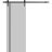 Sliding Barn Door with Hardware | Planum 0016 Natural Veneer and Aluminum Strips | 6.6FT Rail Hangers Sturdy Set | Modern Solid Panel Interior Doors Matte Grey