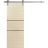 Sliding Barn Door with 6.6ft Hardware | Planum 0014 Natural Veneer and Aluminum Strips | Rail Hangers Sturdy Silver Set | Modern Solid Panel Interior Doors Natural Veneer