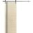 Sliding Barn Door with 6.6ft Hardware | Planum 0016 Matte Grey and Aluminum Strips | Rail Hangers Sturdy Silver Set | Modern Solid Panel Interior Doors Natural Veneer