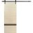 Sliding Barn Door with Hardware | Planum 0012 Natural Veneer and Aluminum Strips | 6.6FT Rail Hangers Sturdy Set | Modern Solid Panel Interior Doors Natural Veneer