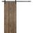 Sliding Barn Door with Hardware | Planum 0010 Primed | 6.6FT Rail Hangers Sturdy Set | Modern Solid Panel Interior Doors Walnut