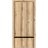 Sliding Closet Bi-fold Doors | Planum 0012 White Silk and Aluminum Strips | Sturdy Tracks Moldings Trims Hardware Set | Wood Solid Bedroom Wardrobe Doors Oak