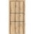 Sliding Closet Bi-fold Doors | Planum 0014 Natural Veneer and Aluminum Strips | Sturdy Tracks Moldings Trims Hardware Set | Wood Solid Bedroom Wardrobe Doors Oak