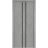Sliding Closet Bi-fold Doors | Planum 0011 Walnut and Aluminum Strips | Sturdy Tracks Moldings Trims Hardware Set | Wood Solid Bedroom Wardrobe Doors Concrete