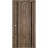 Sliding Closet Bi-fold Doors | Planum 0011 Walnut and Aluminum Strips | Sturdy Tracks Moldings Trims Hardware Set | Wood Solid Bedroom Wardrobe Doors Walnut
