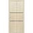 Sliding Closet Bi-fold Doors | Planum 0014 Natural Veneer and Aluminum Strips | Sturdy Tracks Moldings Trims Hardware Set | Wood Solid Bedroom Wardrobe Doors Natural Veneer