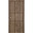 Sliding Closet Bi-fold Doors | Planum 0014 Natural Veneer and Aluminum Strips | Sturdy Tracks Moldings Trims Hardware Set | Wood Solid Bedroom Wardrobe Doors Walnut