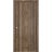 Sliding Closet Bi-fold Doors | Planum 0016 Walnut and Aluminum Strips | Sturdy Tracks Moldings Trims Hardware Set | Wood Solid Bedroom Wardrobe Doors Walnut