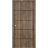 Sliding Closet Bi-fold Doors | Planum 0015 Oak and Aluminum Strips | Sturdy Tracks Moldings Trims Hardware Set | Wood Solid Bedroom Wardrobe Doors Walnut