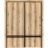 Sliding Closet Bypass Doors | Planum 0012 Ginger Ash and Aluminum Strips | Sturdy Top Mount Rails Moldings Trims Hardware Set | Wood Solid Bedroom Wardrobe Doors Oak