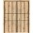 Sliding Closet Bypass Doors | Planum 0014 White Silk and Aluminum Strips | Sturdy Top Mount Rails Moldings Trims Hardware Set | Wood Solid Bedroom Wardrobe Doors Oak