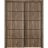 Sliding Closet Bypass Doors | Planum 0015 Concrete and Aluminum Strips | Sturdy Rails Moldings Trims Hardware Set | Wood Solid Bedroom Wardrobe Doors Walnut