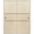 Sliding Closet Bypass Doors | Planum 0014 White Silk and Aluminum Strips | Sturdy Top Mount Rails Moldings Trims Hardware Set | Wood Solid Bedroom Wardrobe Doors Natural Veneer